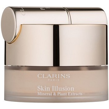 Clarins Face Make-Up Skin Illusion pudrový make-up se štětečkem odstín 105 Nude 13 g