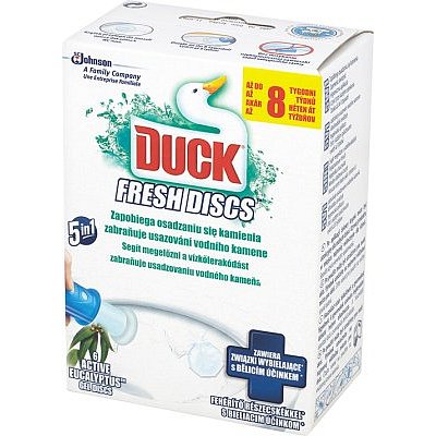 Duck Fresh Discs 5v1 WC čistič Active, eucalyptus 36 ml