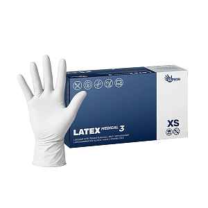 Espeon Latex Medical3 White XS vyšetřovací rukavice 100 ks