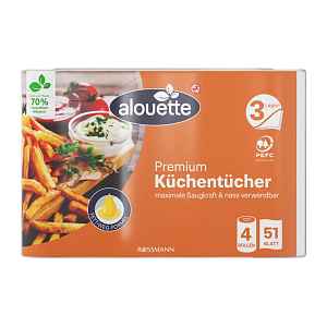 alouette Kuchyňské utěrky 3vrstvé 51 útržků 46,92 m