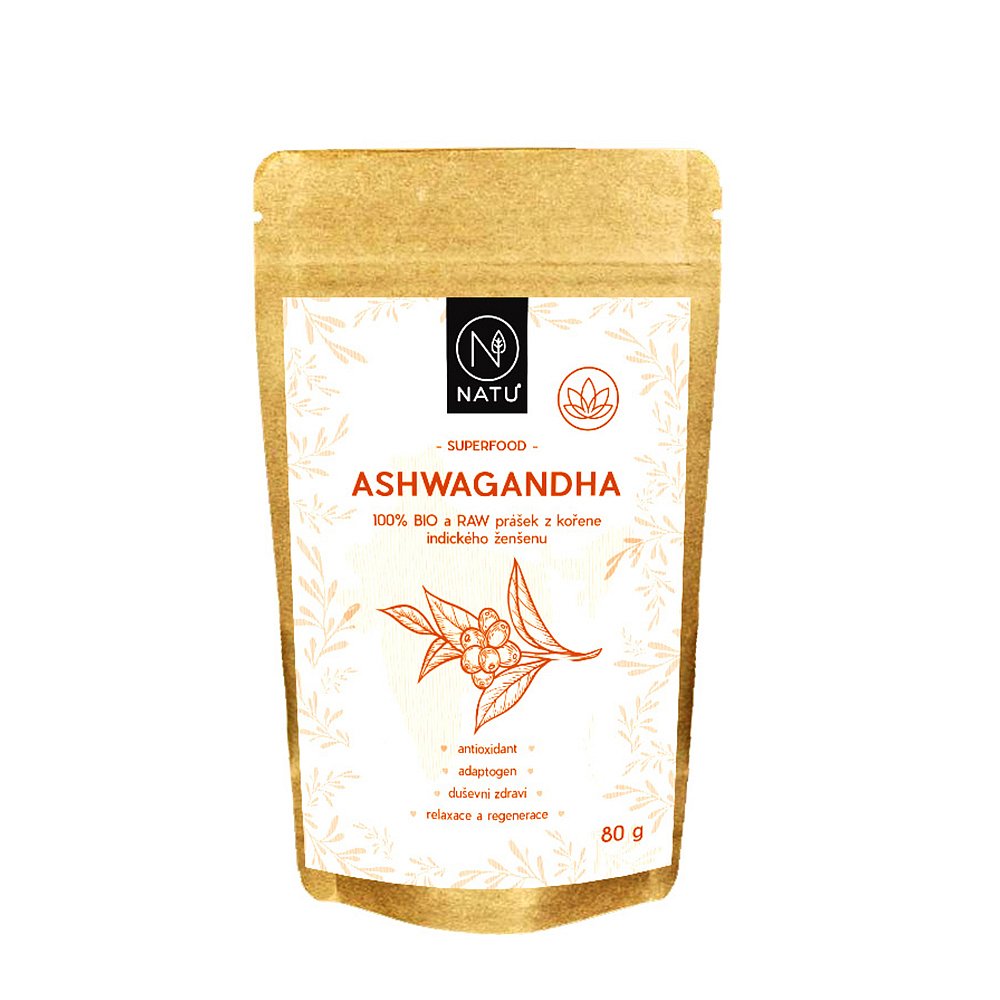 NATU Ashwagandha BIO prášek 80 g