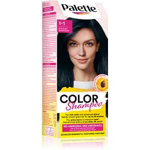 Schwarzkopf Palette Color Shampoo tónovací šampon odstín 1-1 Blue Black 50 ml