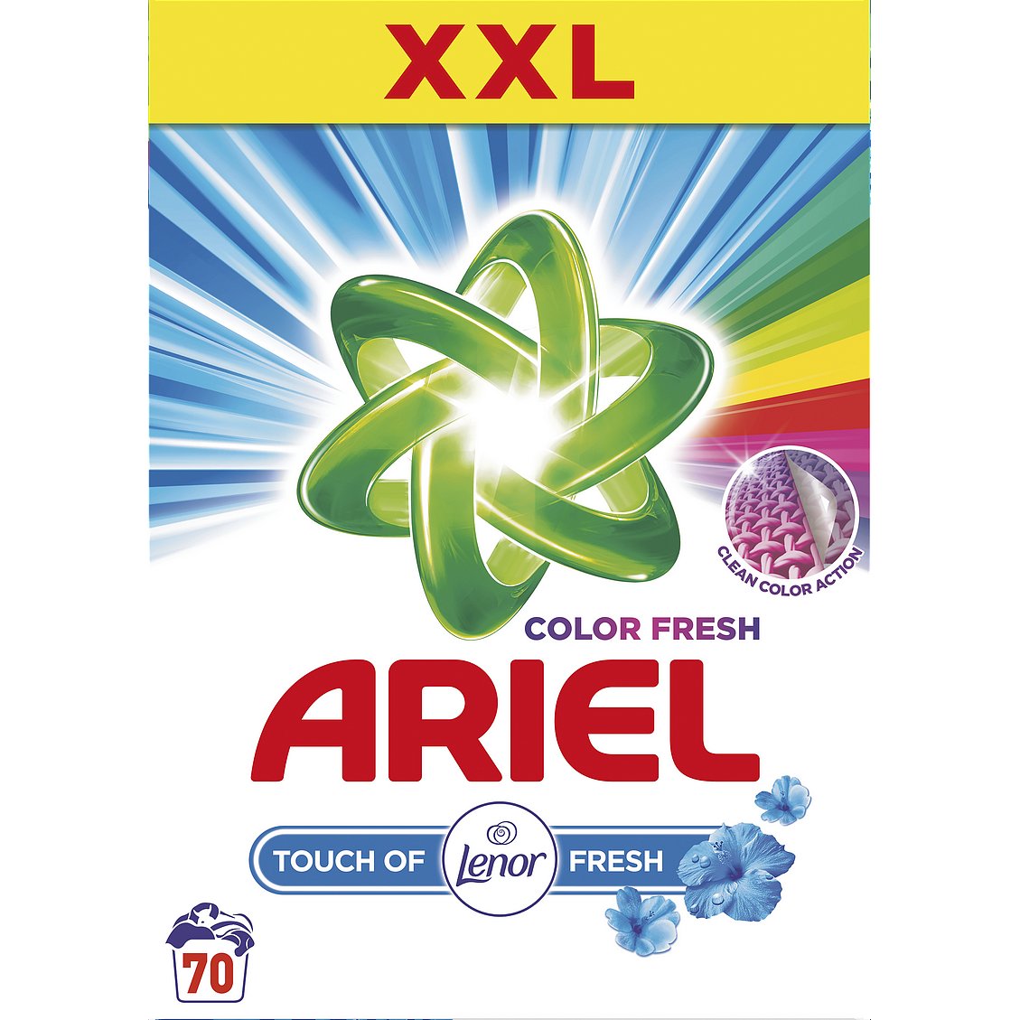 ARIEL Touch of Lenor 5,25 kg (70 praní) – prací prášek