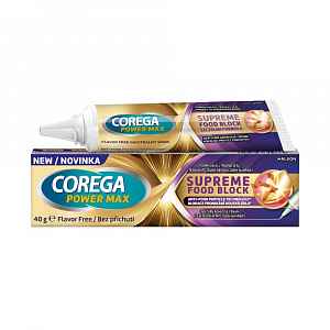 Corega Power Max Supreme Food Block fixační krém 40 g