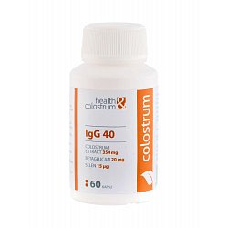 Health&colostrum IgG40 Colostrum + Betaglukan + Selen 60 kapslí