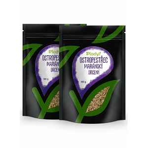iPlody Ostropestřec mariánský, jemně drcený 2x 500 g, výhodné balení