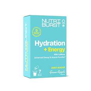 Nutriburst Elektrolyty Energy hydratační nápoj s vitamíny 7 ks zelené jablko