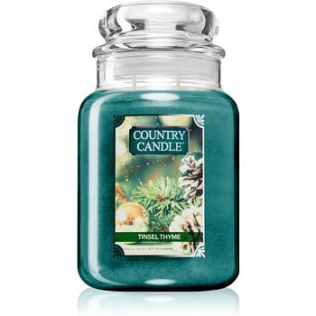Country Candle Tinsel Thyme vonná svíčka 680 g