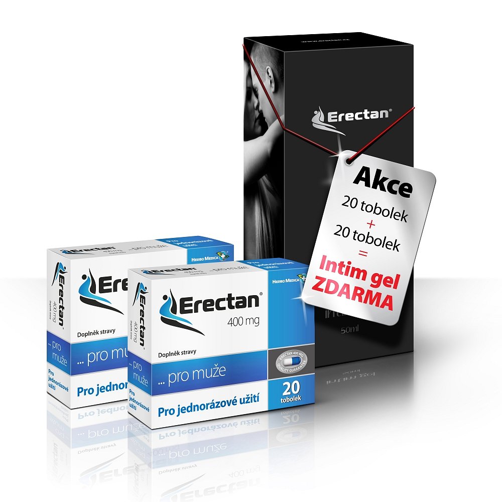 Erectan 400mg 2x20 tob.+ gel