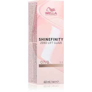 Wella Professionals Shinefinity Zero Lift Glaze demipermanentní barva na vlasy odstín 07/0 60 ml
