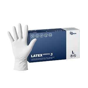 Espeon Latex Medical3 White L vyšetřovací rukavice 100 ks