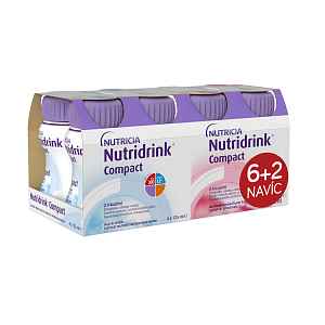 Nutridrink Compact 6+2 s příchutí neutral-jahoda 8x125 ml