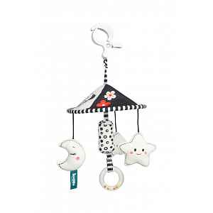 SENSILLO Kontrastní kolotoč do kočárku black&white - Hvězdička