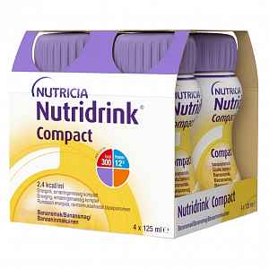 NUTRIDRINK COMPACT S PŘÍCHUTÍ BANÁNOVOU 4X125ML Roztok