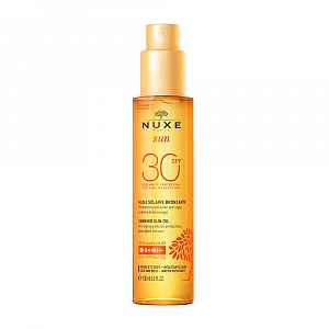 Nuxe Sun Bronzující olej obličej tělo SPF 30 150 ml