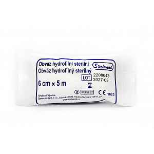 Obin. hydrofil.pletené ster.6cmx5m/1ks Steriwund