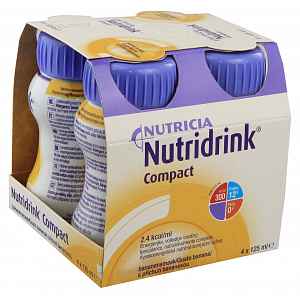 NUTRIDRINK COMPACT S PŘÍCHUTÍ BANÁNOVOU 4X125ML Roztok