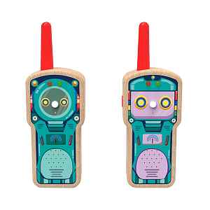 2KIDS TOYS Dřevěné dětské vysílačky robot 2 kusy