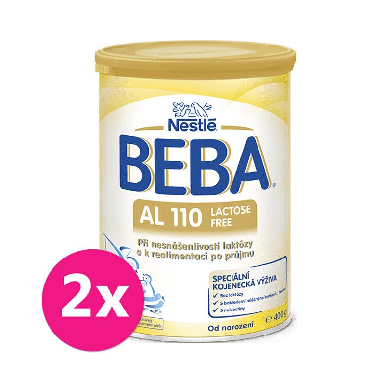 2x BEBA AL 110 (400 g) - kojenecké mléko