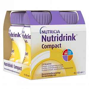 NUTRIDRINK COMPACT S PŘÍCHUTÍ BANÁNOVOU 4X125ML Roztok