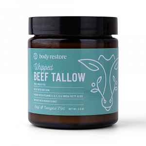 Body Restore Našlehaný tělový krém z hovězího loje eukalyptus a máta 71 g