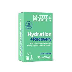 Nutriburst Elektrolyty Recovery hydratační nápoj s vitamíny 7 ks lesní plody