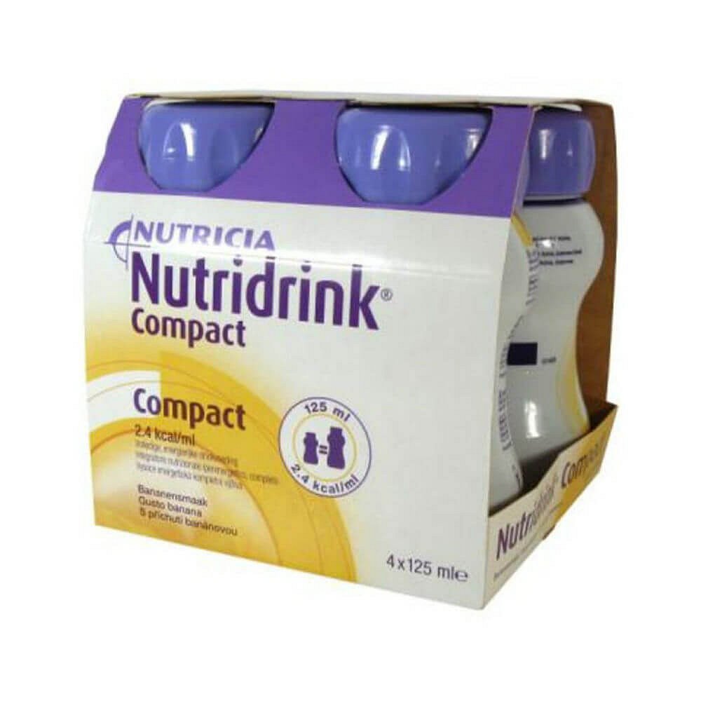 NUTRIDRINK COMPACT S PŘÍCHUTÍ BANÁNOVOU 4X125ML Roztok