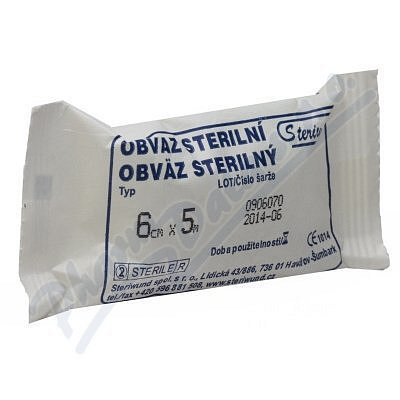 Obin. hydrofil.pletené ster.6cmx5m/1ks Steriwund