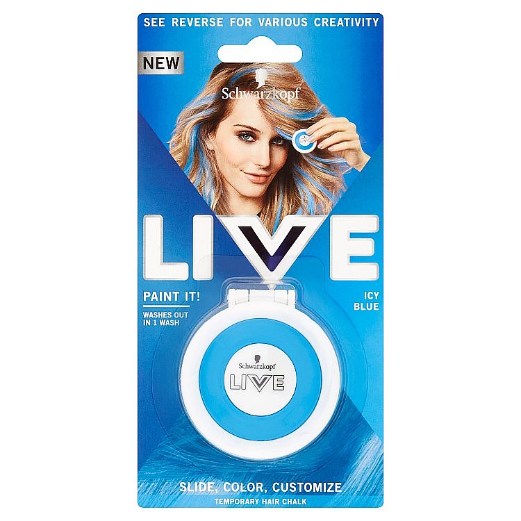 Schwarzkopf live Paint It Icy Blue křída na vlasy 50 ml