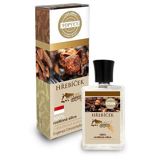 TOPVET Hřebíček 100% rostlinná silice 10ml