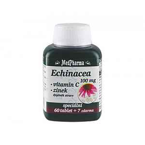 MedPharma Echinacea 100 mg+vitamín C+zinek tablety 67