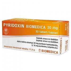 Pyridoxin Biomedica 20mg tbl.30