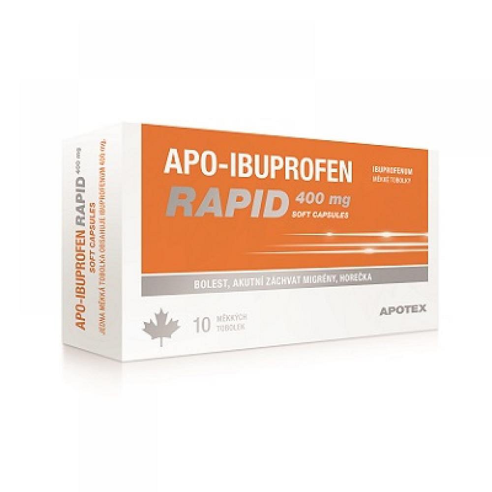Apo-Ibuprofen Rapid 400 mg 10 tobolek