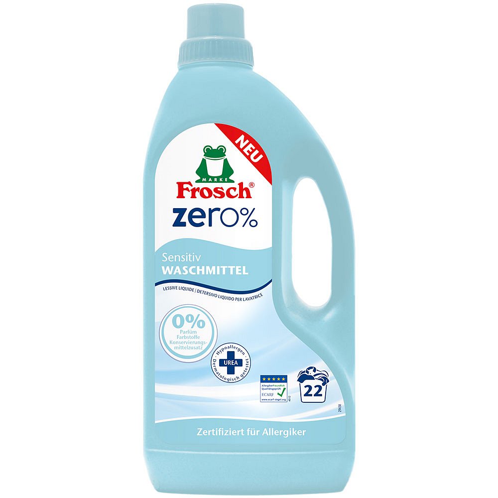FROSCH EKO ZERO% Prací prostředek pro citlivou pokožku 1500 ml