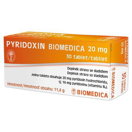 Pyridoxin Biomedica 20mg tbl.30