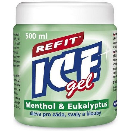 Refit Ice masážní gel s eukalyptem 500ml zelený