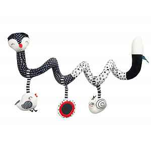 SENSILLO Edukační, kontrastní spirála black&white - Liška