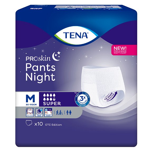 TENA Pants Night Super Medium inkontinenční kalhotky 10ks