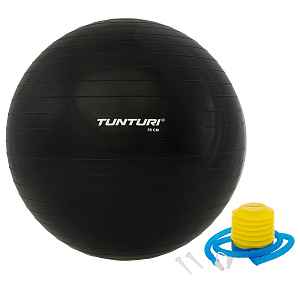 Tunturi Gymnastický míč s pumpičkou černý varianta 65 cm