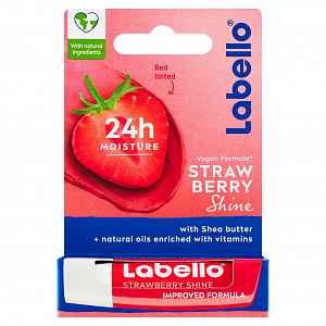 LABELLO Strawberry Shine tyčinka na rty 4,8 g