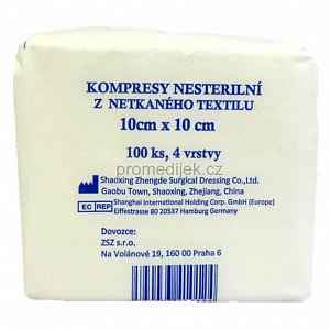 Kompres net.text. nesteril.10x10/100ks 4vrstvy ZSZ