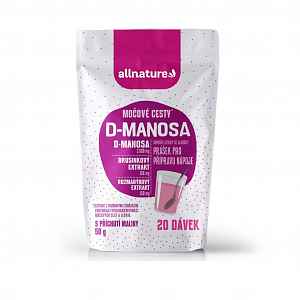 Allnature D-manosa Brusink.extraktem Př.malina 50g