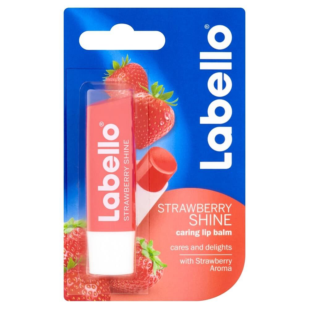 LABELLO Strawberry Shine tyčinka na rty 4,8 g