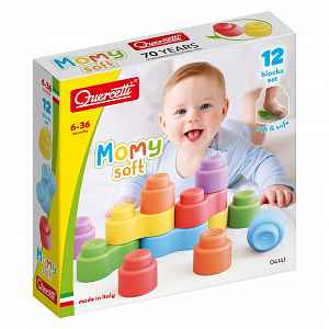 Quercetti Měkké kostky Momy - 12 ks