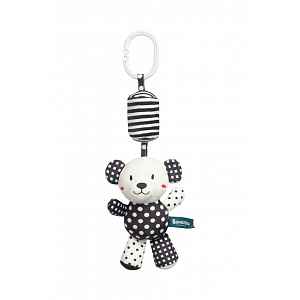 SENSILLO Závěsná hračka nejen do kočárku BLACK&WHITE - Medvídek