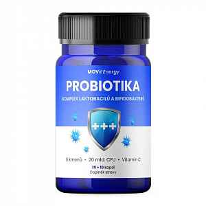 MOVit Energy Probiotika komplex laktobacilů a bifidobakterií 30+10 kapslí
