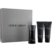 ARMANI Code for Men Dárková sada pánská toaletní voda 75 ml, After Shave Balsam ( balzám po holení ) Code for Men 75 ml a sprchový gel Code for Men 75 ml