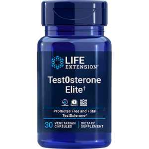 Life Extension Test0steron EIite, 30 rostlinných kapslí