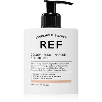 REF Colour Boost Masque jemná vyživující maska bez permanentních barevných pigmentů ASH BLONDE 200 ml