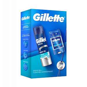 Gillette Xmass sada gelový antiperspirant a gel na holení 70 ml + 200 ml